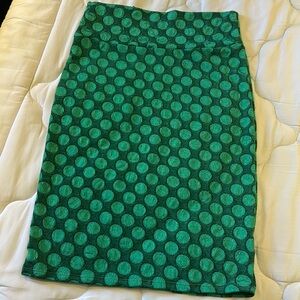 Christmas Emerald Green Polka Dot Cassie Skirt
